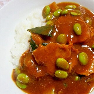 枝豆と南瓜のカレー